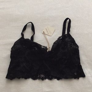 Flawless black lace bralette NWT sz M